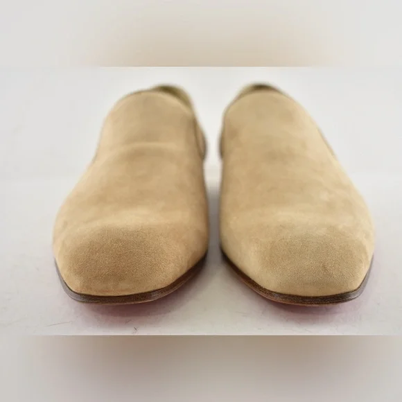 Christian Louboutin Mens Dandelion Flat Lionne Beige Suede  display picture 1
